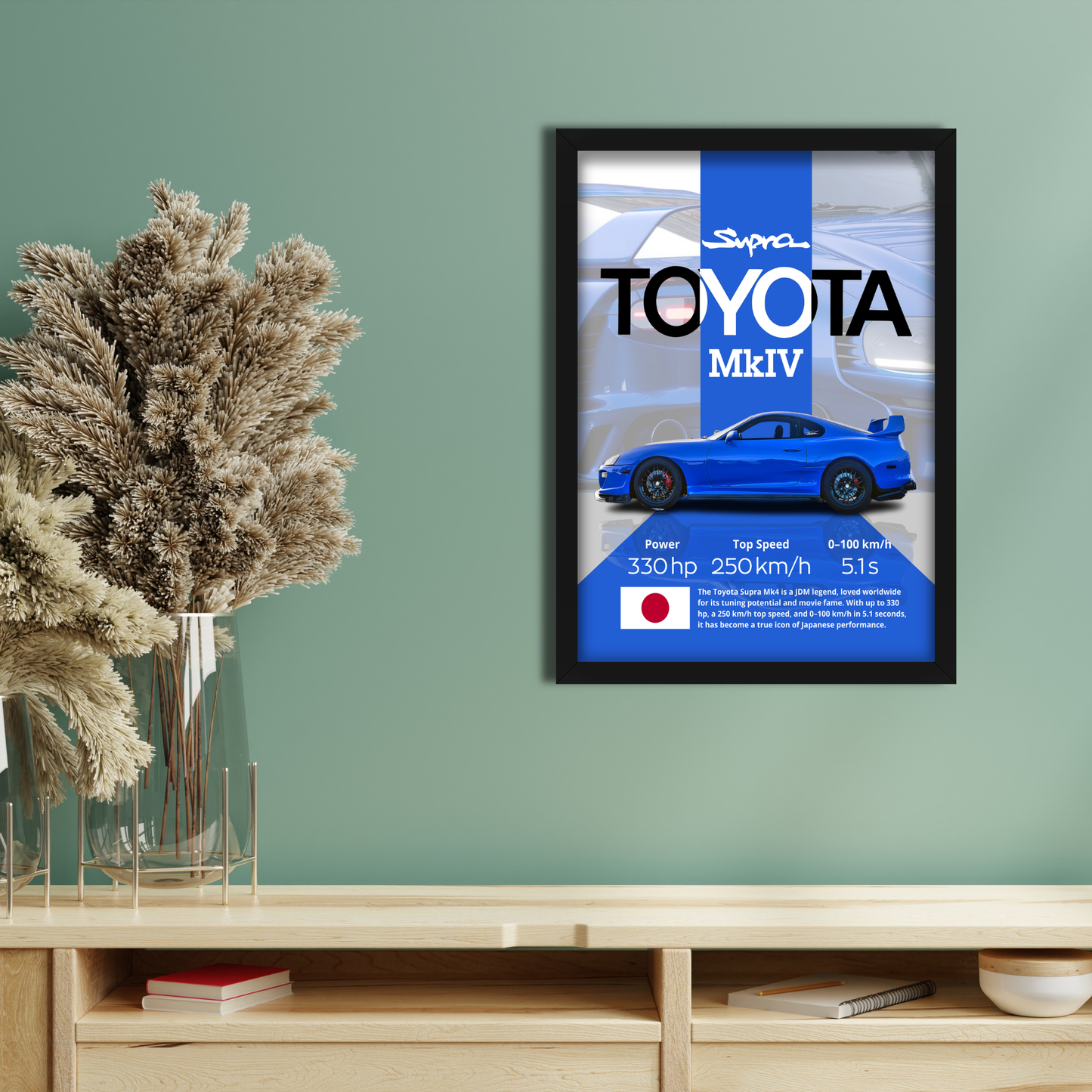 TOYOTA SUPRA MKIV | C-V4 | CAR POSTER