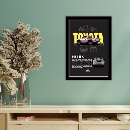 TOYOTA HILUX - Premium Framed Poster