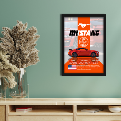 MUSTANG SHELBY | C-V4 | CAR POSTER
