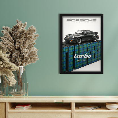 PORSCHE TURBO -1 | C-V3 | CAR POSTER
