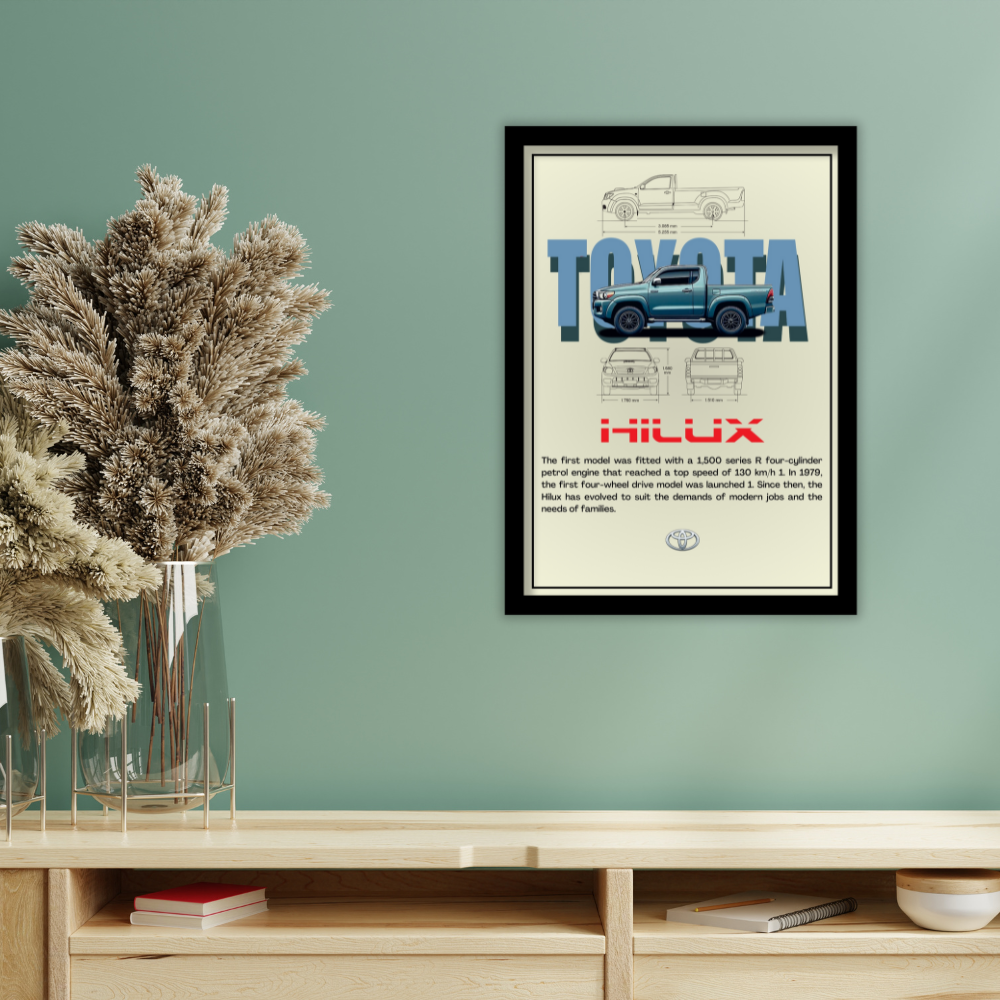 TOYOTA HILUX - Premium Framed Poster