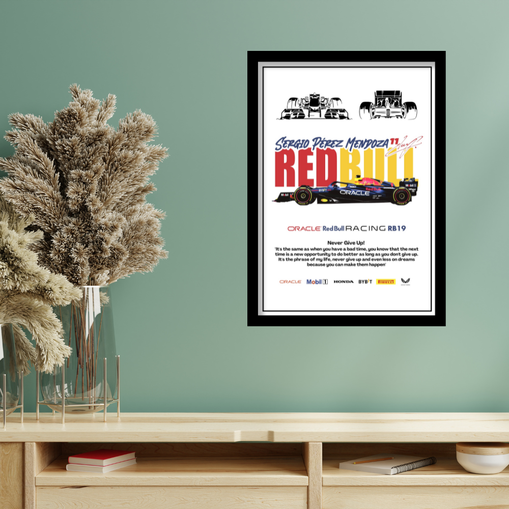 ORACLE REDBULL RACING RB19 - Premium Framed Poster