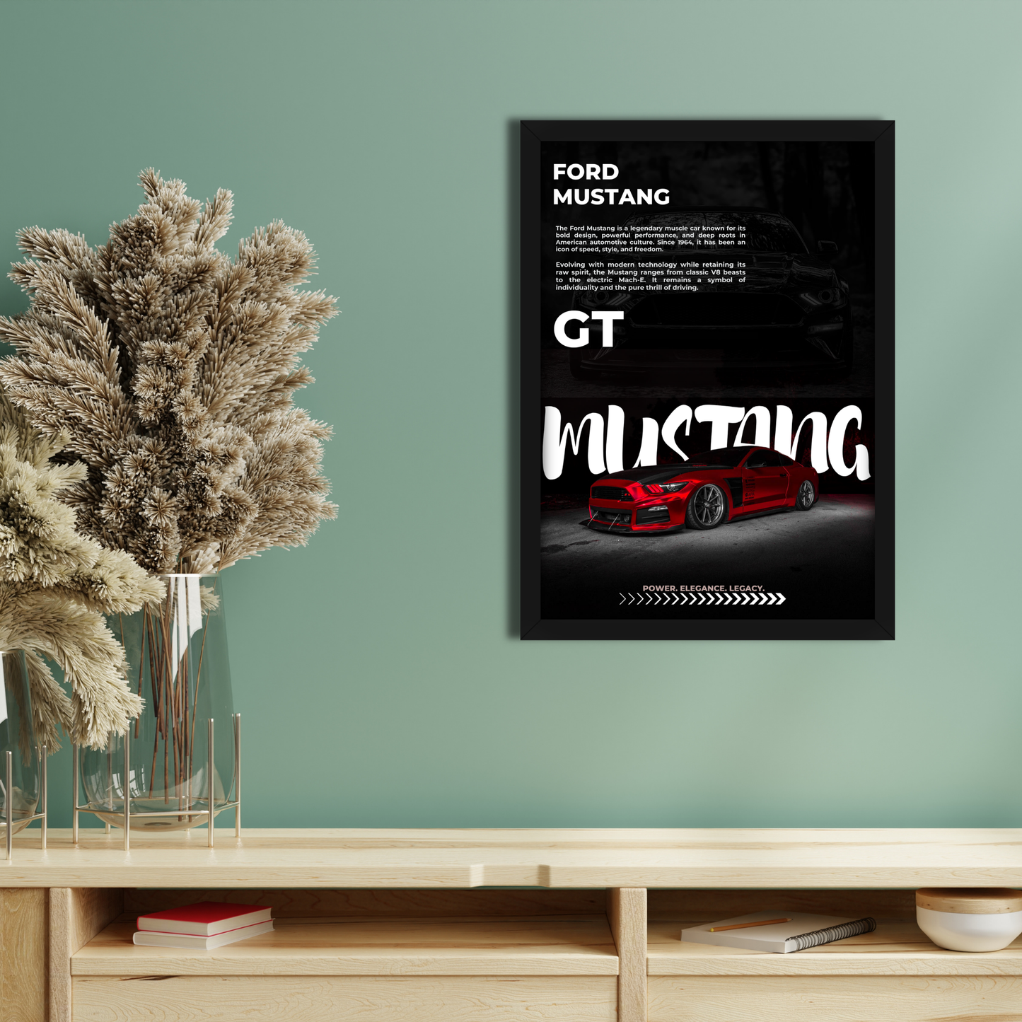 GT MUSTANG | C-V3 | CAR POSTER
