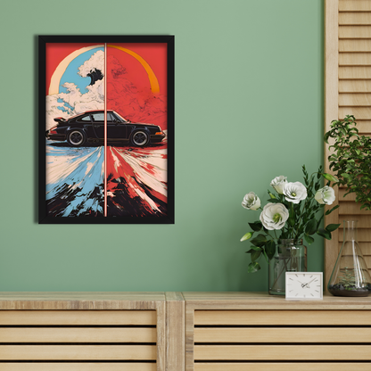 PORSCHE  911 TURBO | C-V3 | CAR POSTER