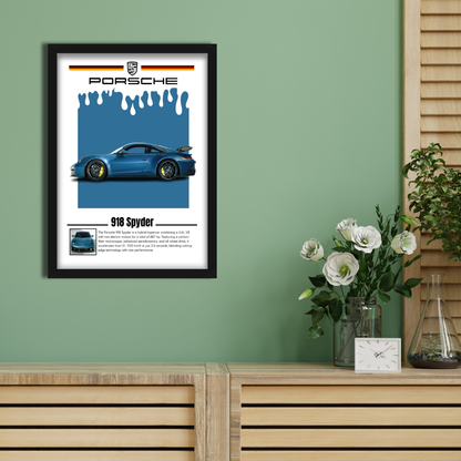 PORSCHE 918 SPYDER | C-V5 | CAR POSTER