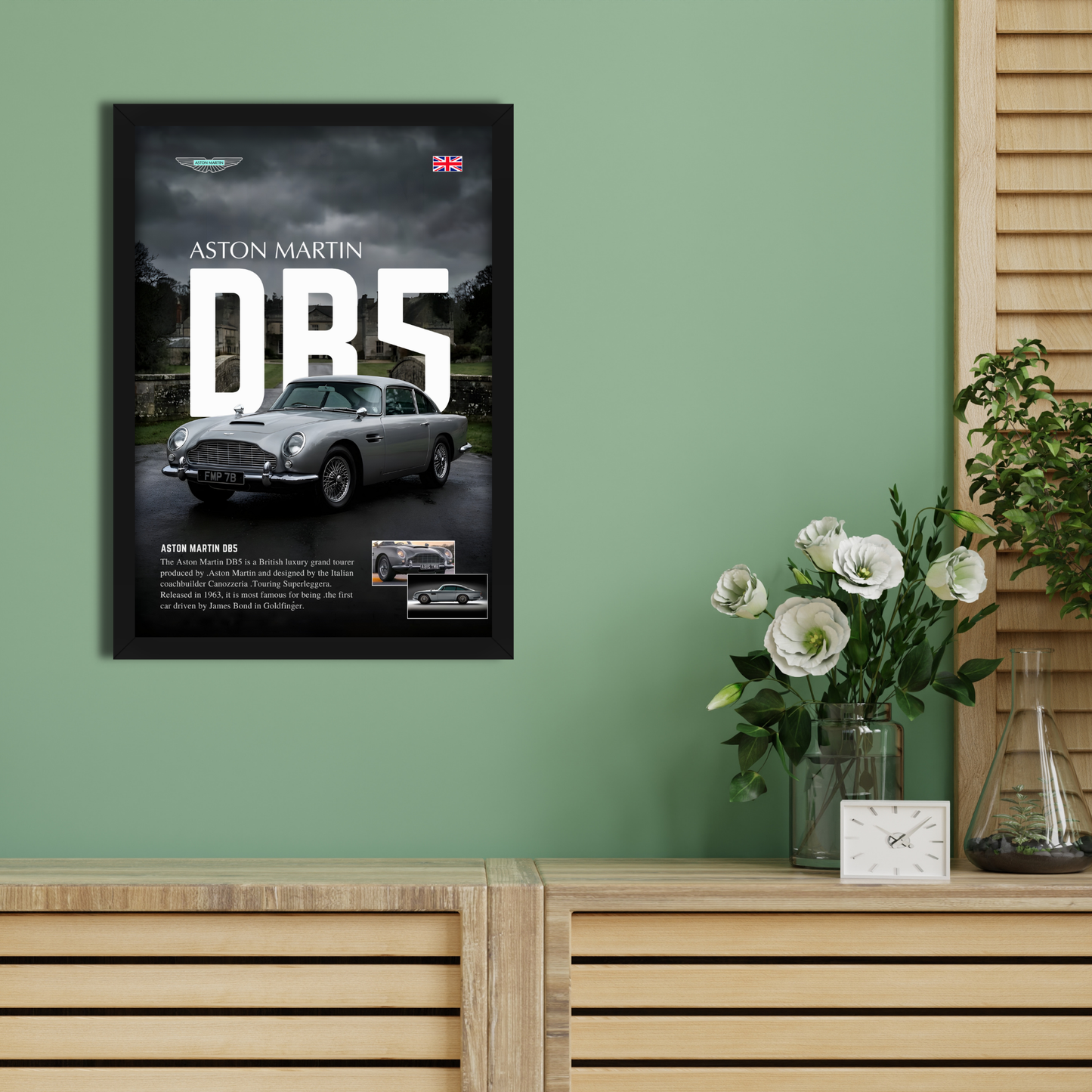 ASTON MARTIN DB5 | C-V3 | CAR POSTER