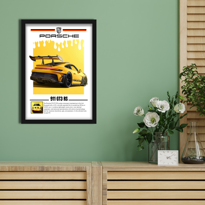 PORSCHE 911 GT3 RS | C-V5 | CAR POSTER
