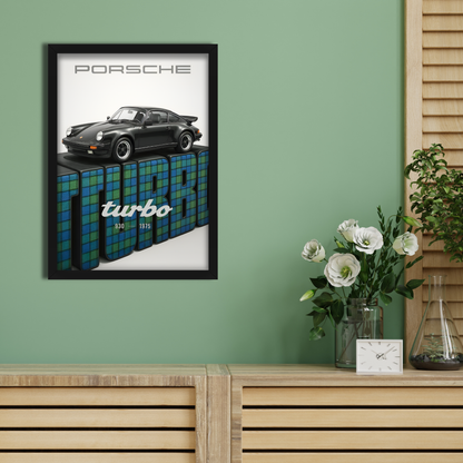 PORSCHE TURBO -1 | C-V3 | CAR POSTER
