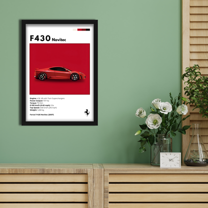 F430 NOVITEC | C-V3 | CAR POSTER