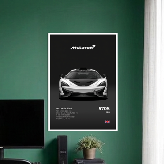 MCLAREN 570S | C-4 | CAR POSTER