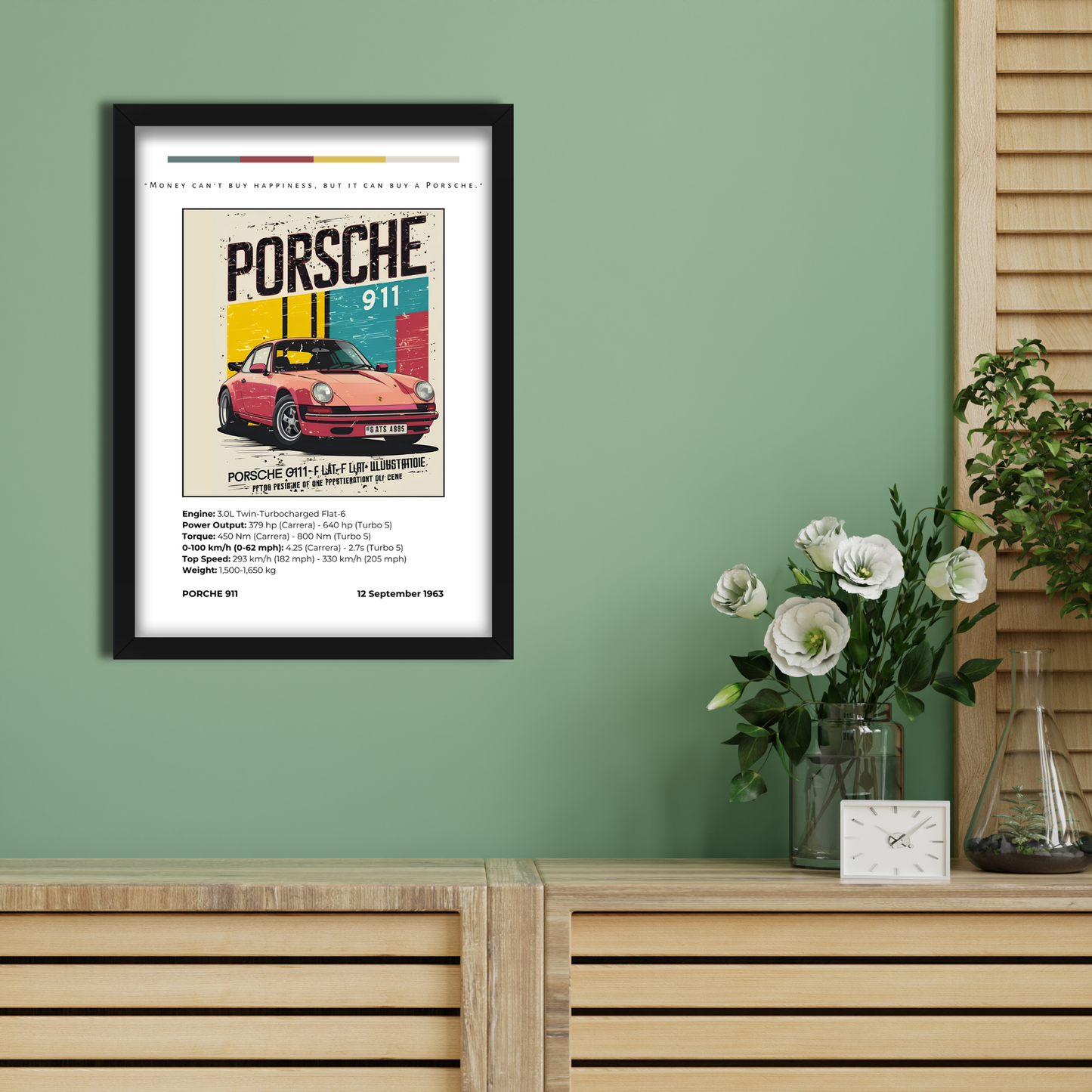 PORSCHE 911 | C-V3 | CAR POSTER