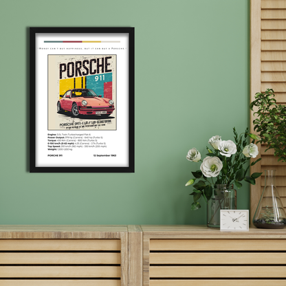 PORSCHE 911 | C-V3 | CAR POSTER