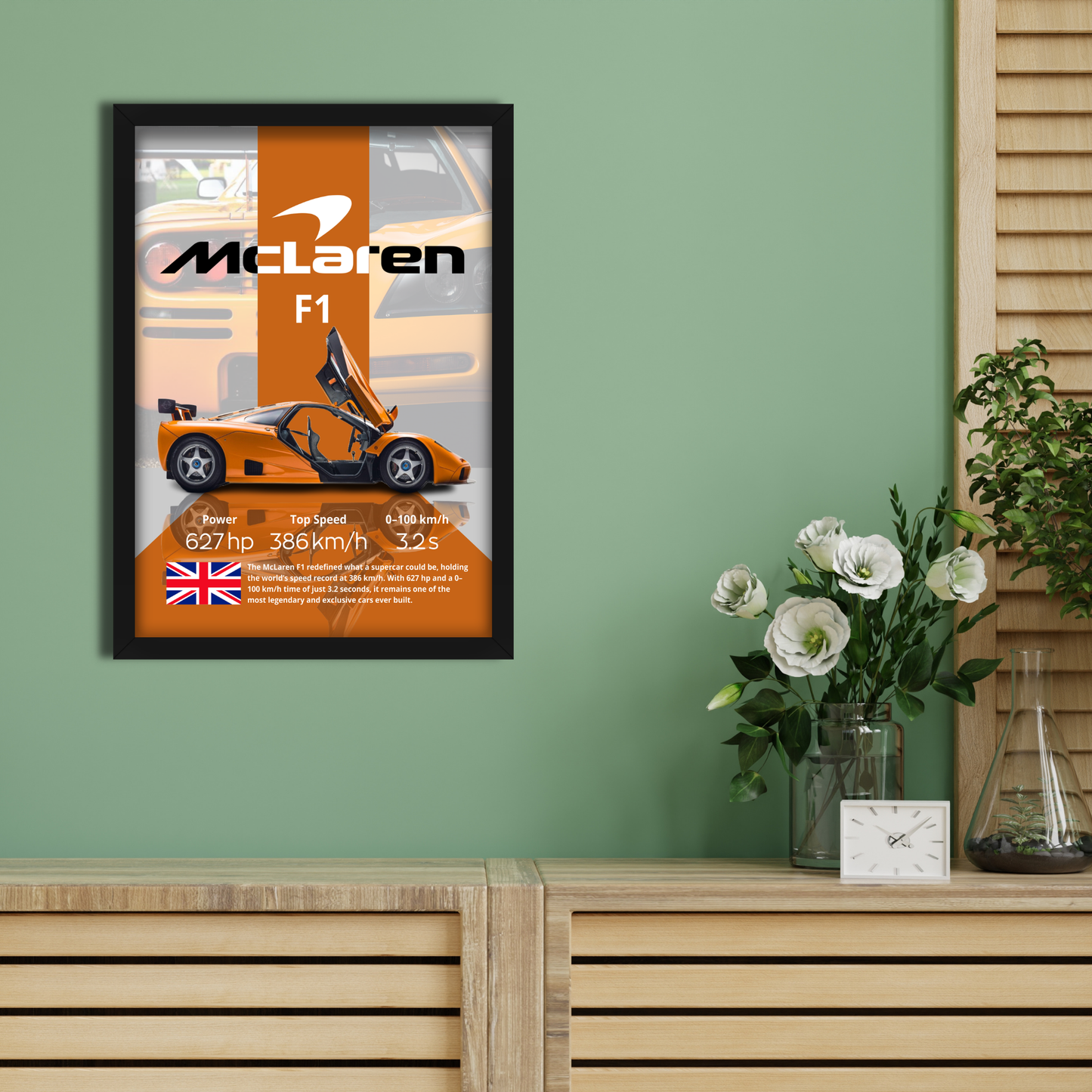 MCLAREN F1 | C-V4 | CAR POSTER