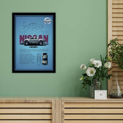 NISSAN NAVARA 2005 - Premium Framed Poster
