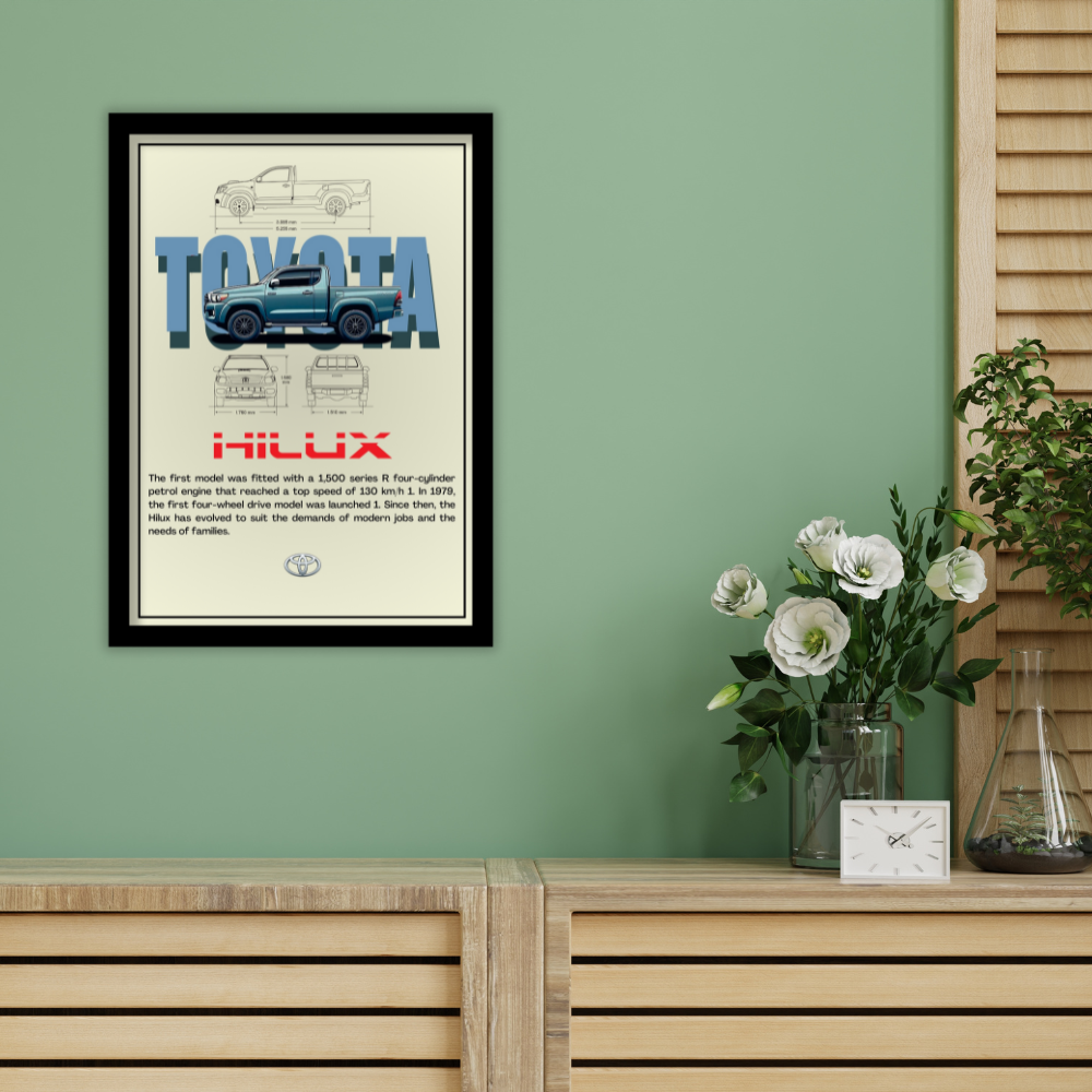 TOYOTA HILUX - Premium Framed Poster