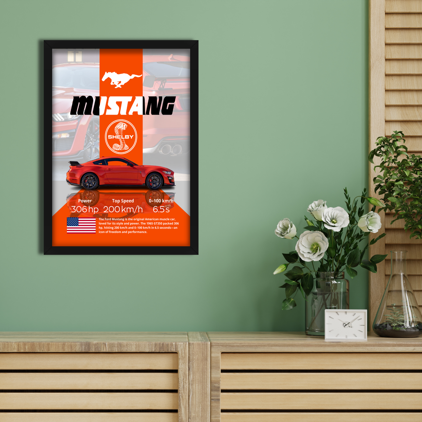 MUSTANG SHELBY | C-V4 | CAR POSTER