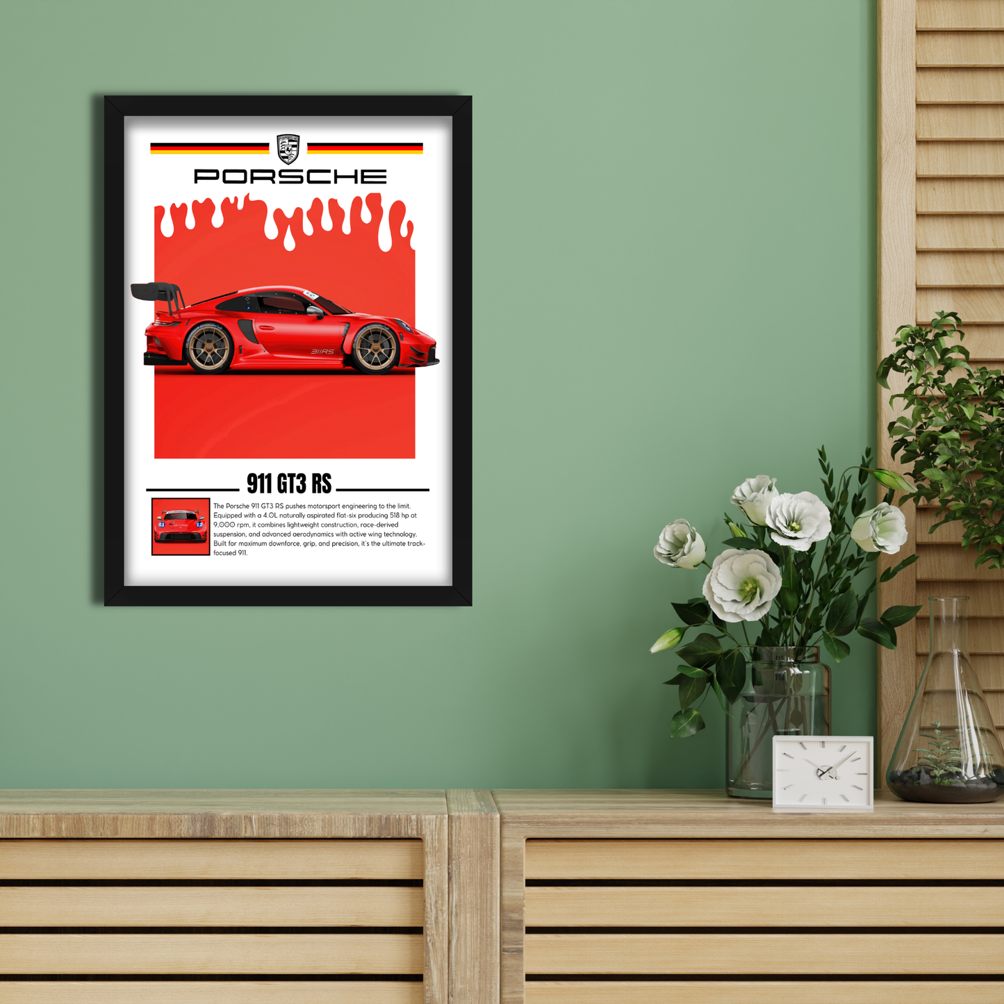PORSCHE 911 GT3 RS -1 | C-V5 | CAR POSTER