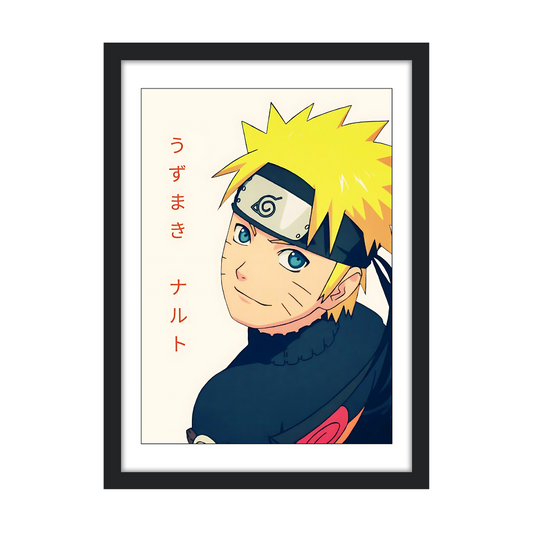 Hero of the Hidden Leaf – Naruto Character Art Poster