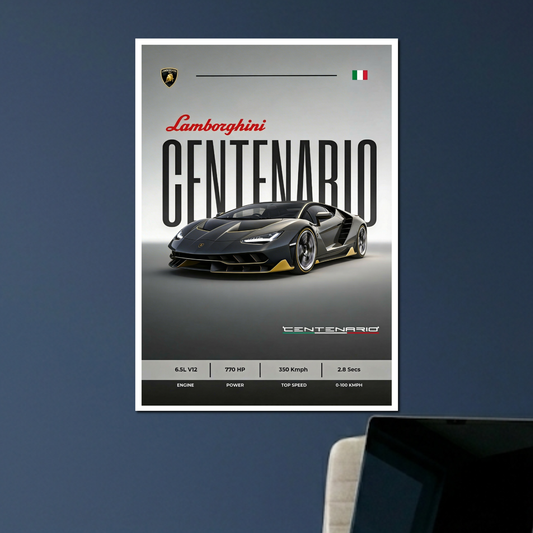 LAMBORGHINI CENTENARIO| C-2 | CAR POSTER
