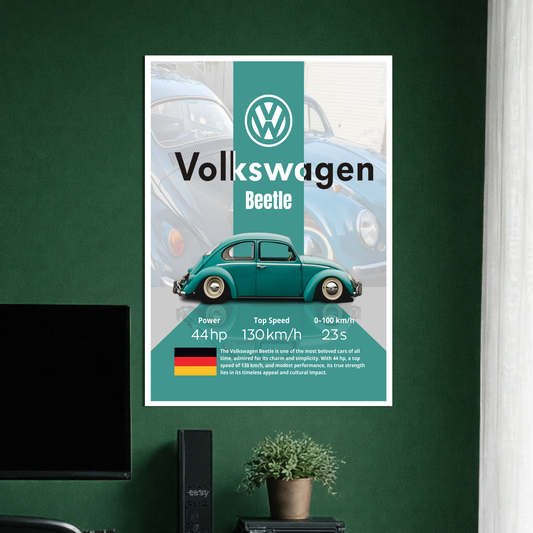 VOLKSWAGEN BEETLE | C-1 | CAR POSTER