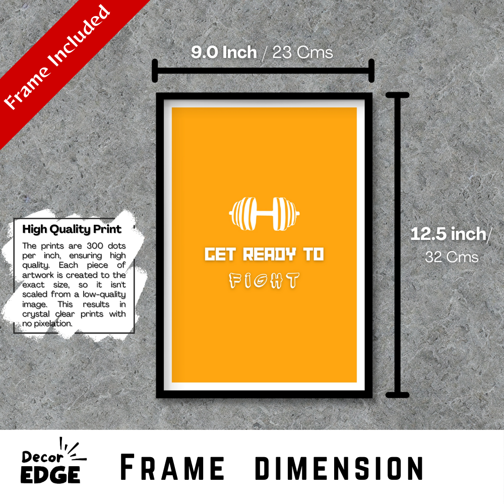 Get ready to fight - Premium Framed Poster