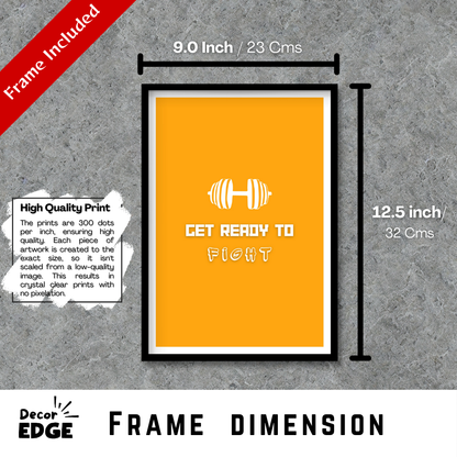 Get ready to fight - Premium Framed Poster