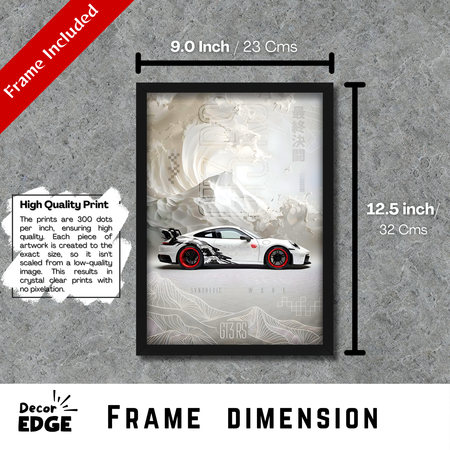 PORSCHE GT3RS | C-V3 | CAR POSTER