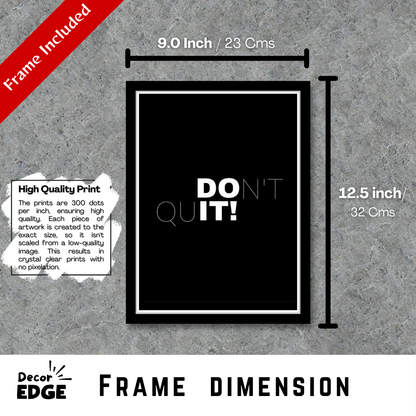 Don’t Quit-Premium Framed Poster
