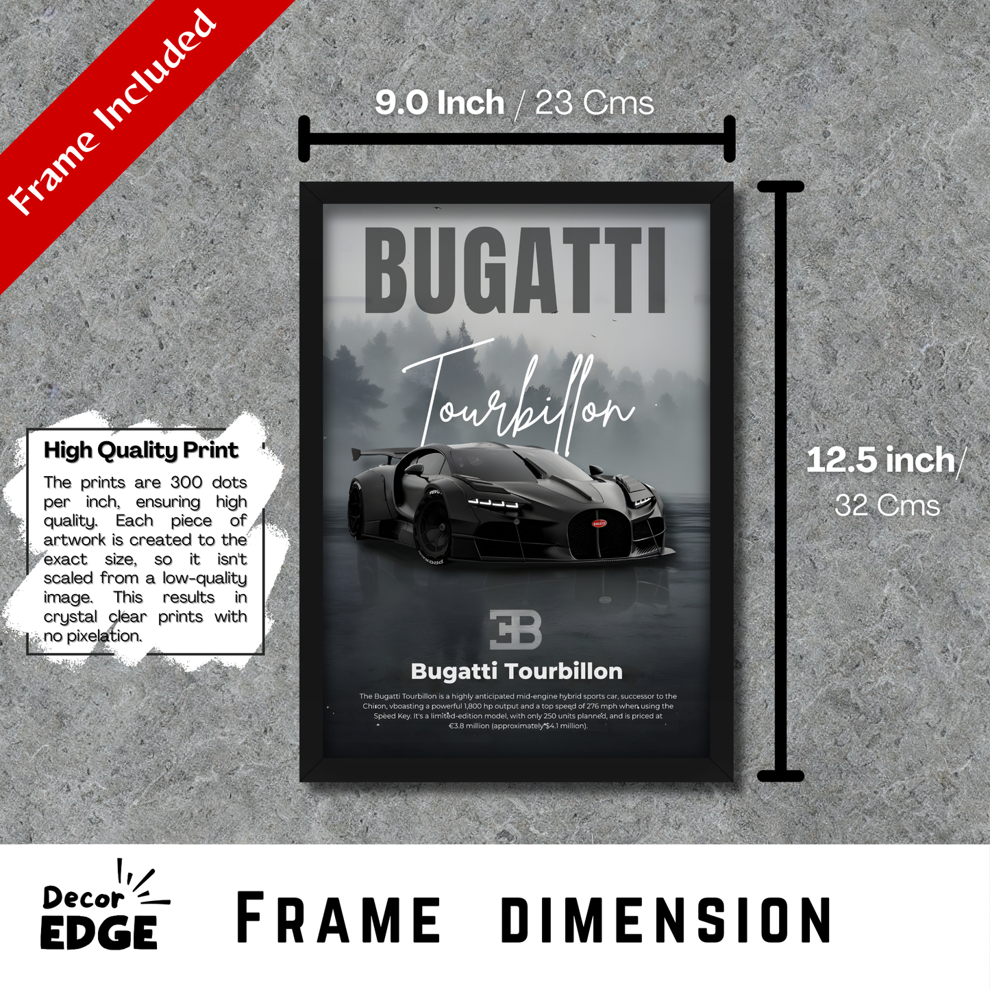 BUGATTI TOURBILLON | C-V3 | CAR POSTER