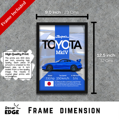 TOYOTA SUPRA MKIV | C-V4 | CAR POSTER