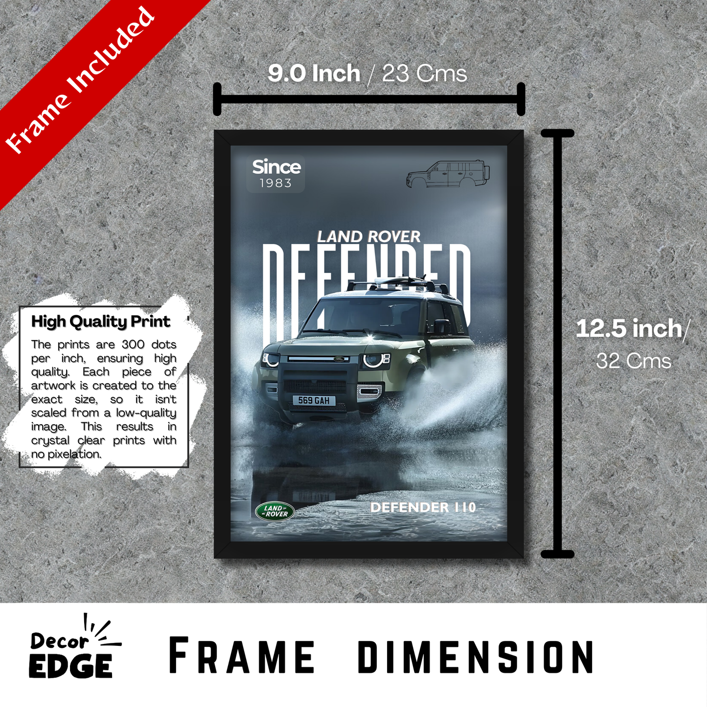 LAND ROVER DEFENDER | C-V3 | CAR POSTER