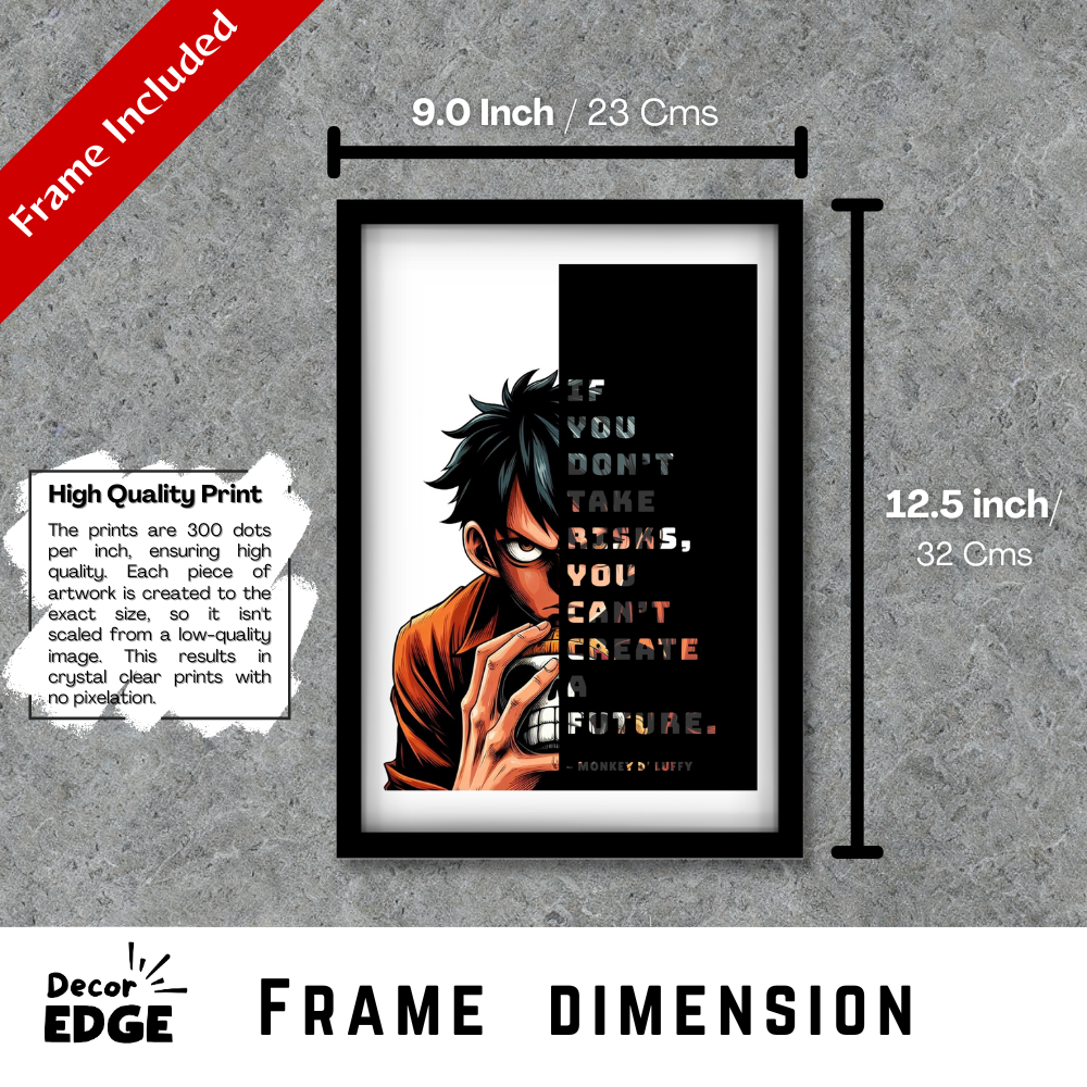 Create the Future – Luffy’s Risk Philosophy Poster