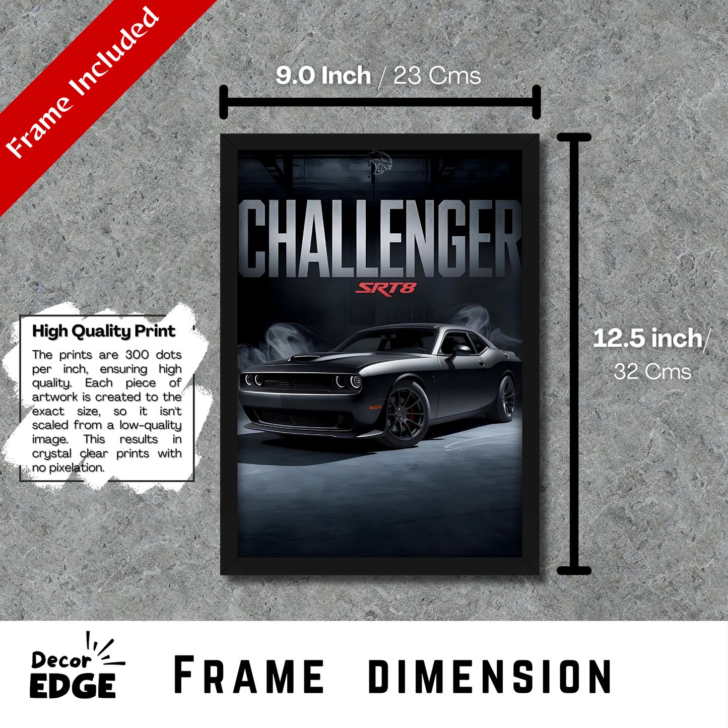 CHALLENGER SRT8 | C-V3 | CAR POSTER