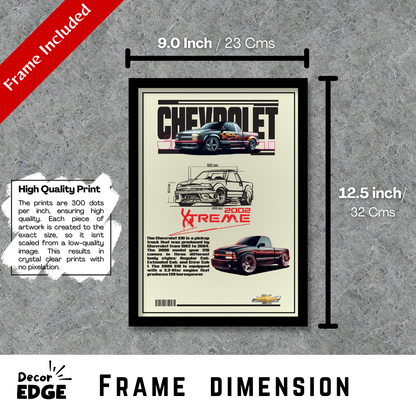 CHEVROLET XTREME 2002 - Premium Framed Poster