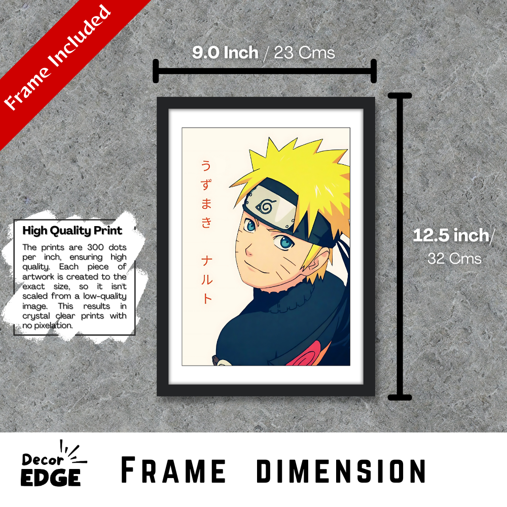 Hero of the Hidden Leaf – Naruto Character Art Poster