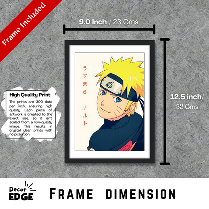 Hero of the Hidden Leaf – Naruto Character Art Poster