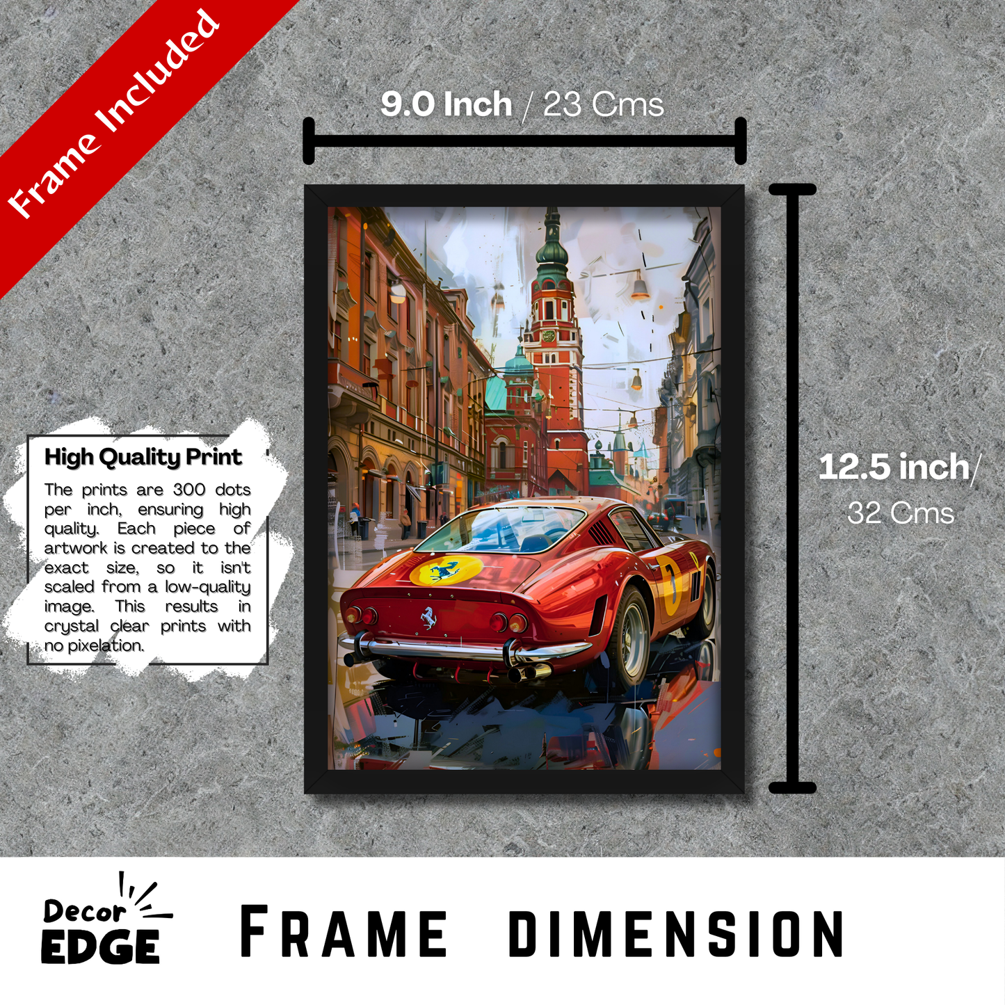 FERRARI 250 GTO | C-V3 | CAR POSTER