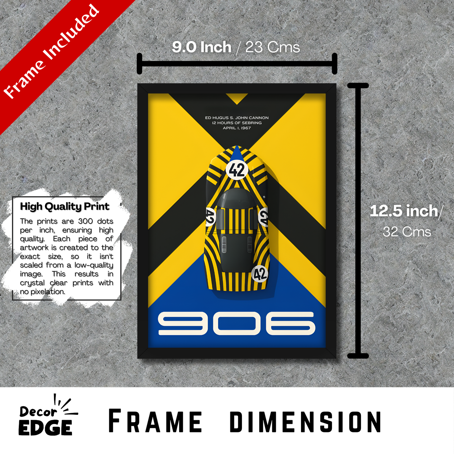 PORSCHE 906 CARRERA 6 | C-V3 | CAR POSTER