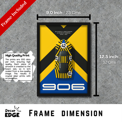 PORSCHE 906 CARRERA 6 | C-V3 | CAR POSTER