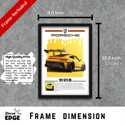 PORSCHE 911 GT3 RS | C-V5 | CAR POSTER