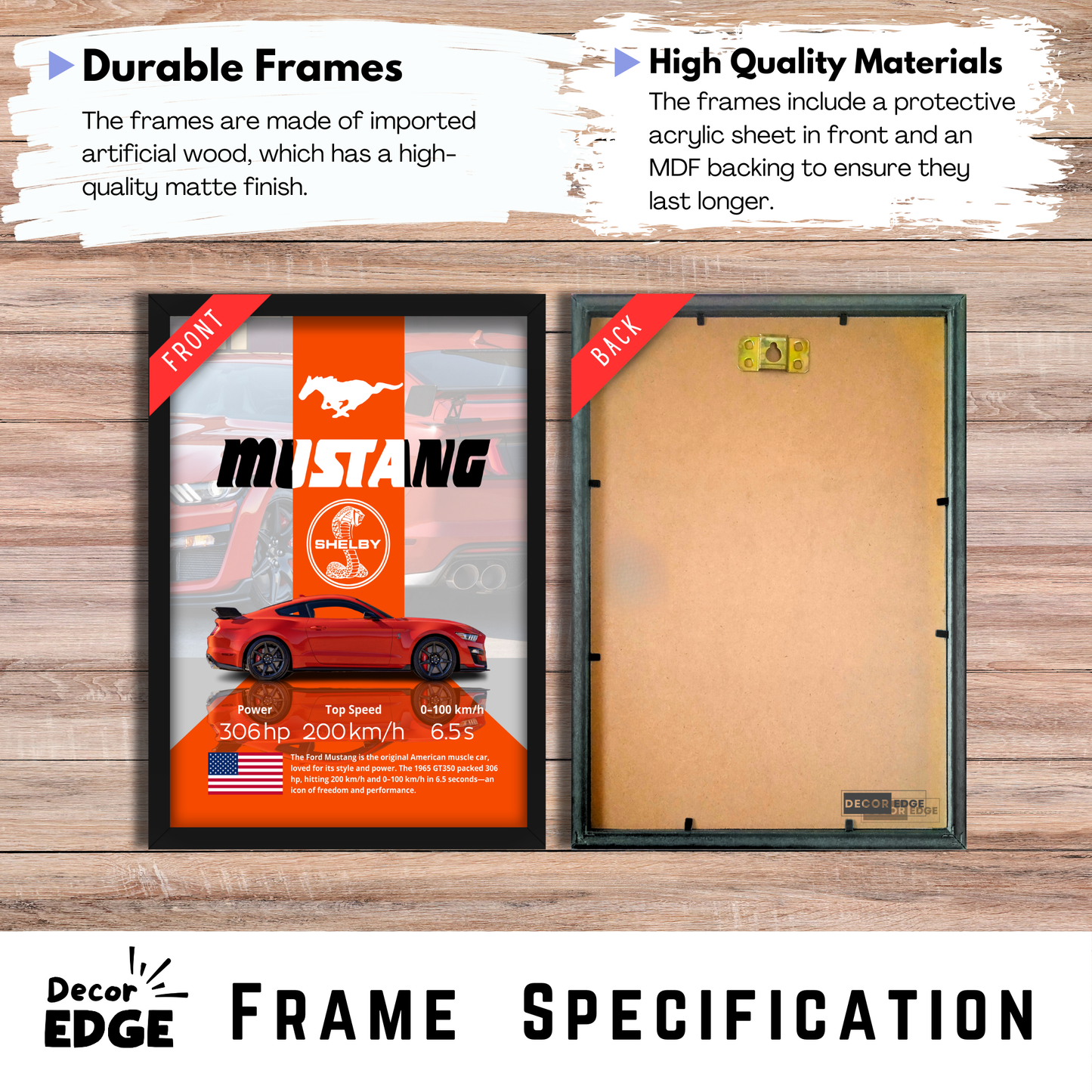 MUSTANG SHELBY | C-V4 | CAR POSTER