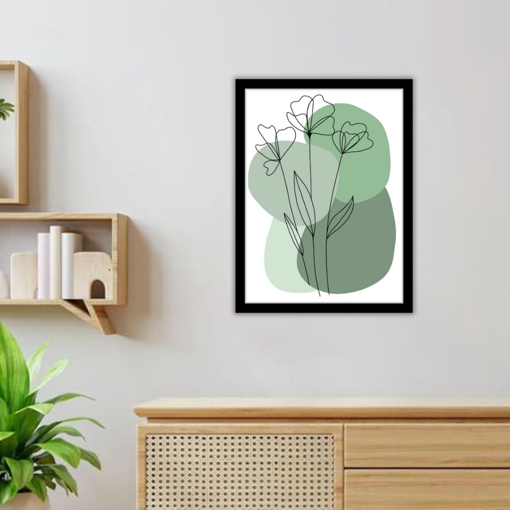 LINE ART LILIES - Themed Poster