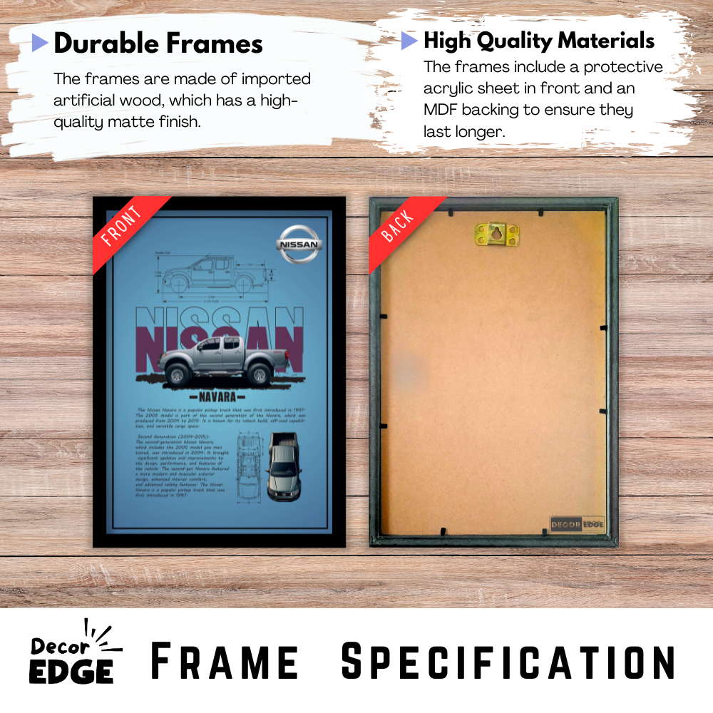 NISSAN NAVARA 2005 - Premium Framed Poster