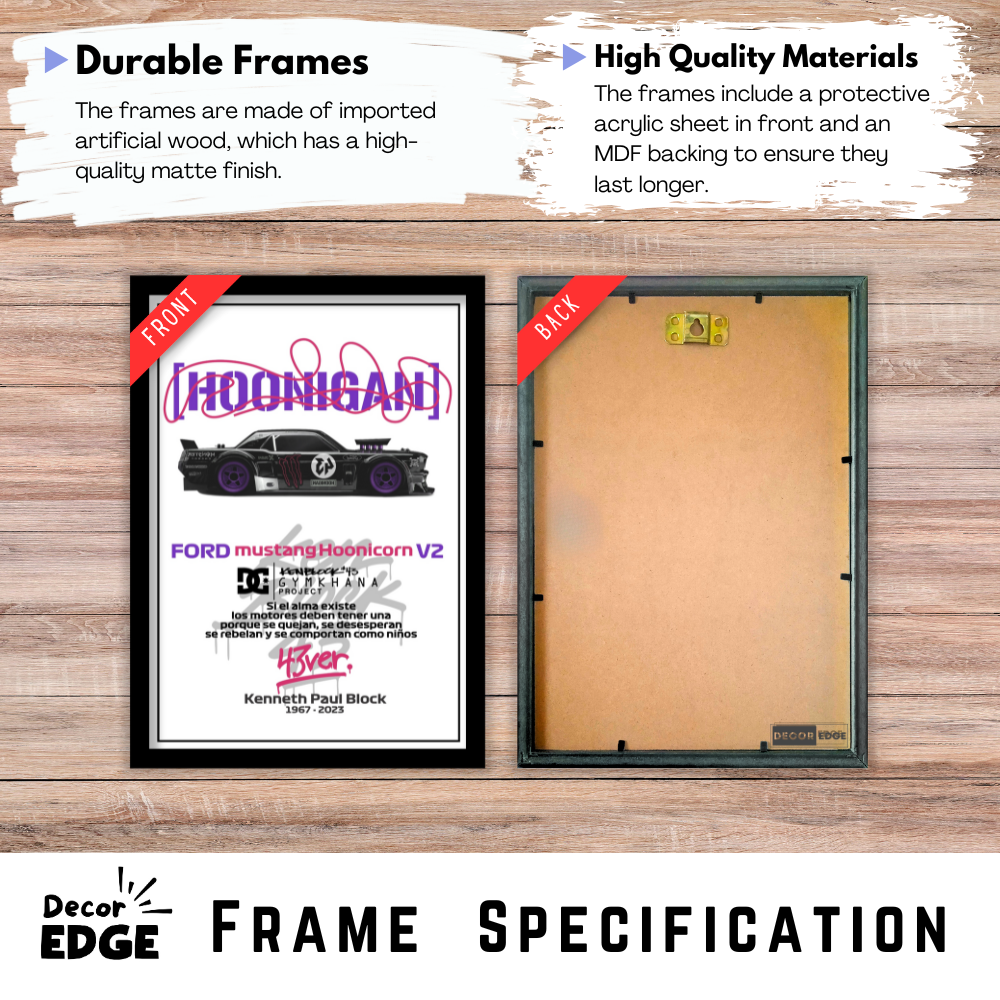 FORD MUSTANG HOONICORN V2 - Premium Framed Poster