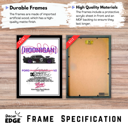FORD MUSTANG HOONICORN V2 - Premium Framed Poster