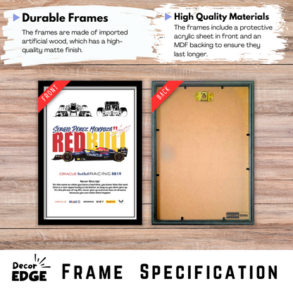 ORACLE REDBULL RACING RB19 - Premium Framed Poster