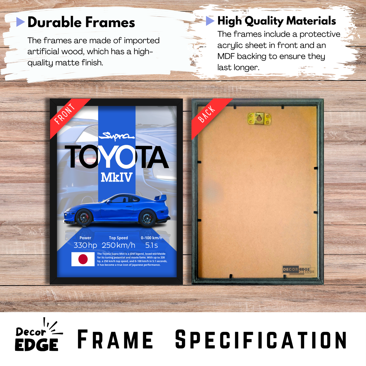 TOYOTA SUPRA MKIV | C-V4 | CAR POSTER