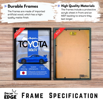 TOYOTA SUPRA MKIV | C-V4 | CAR POSTER