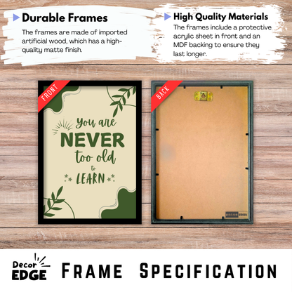 You are never too old to learn-Premium Framed Poster