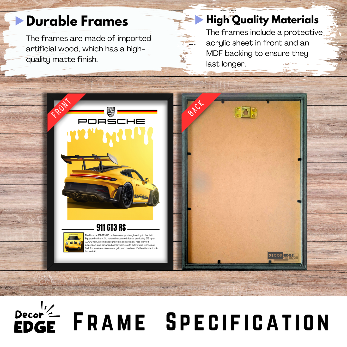 PORSCHE 911 GT3 RS | C-V5 | CAR POSTER